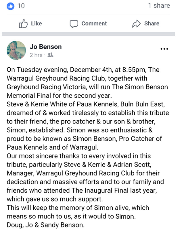 Simon Benson FB