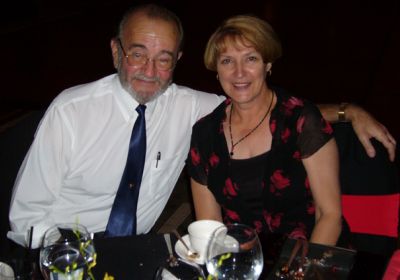 The late Alan Miles and wife Cheryl