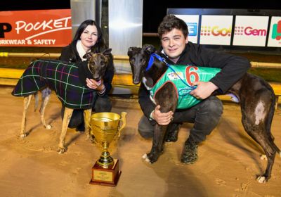 Kennel quinella – Yozo Bale and Tiggerlong Tonk with Samantha and Correy Grenfell