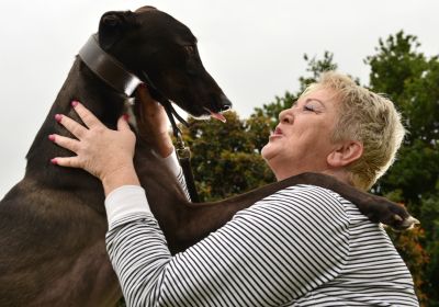 Jesaulenko with Terri Morris