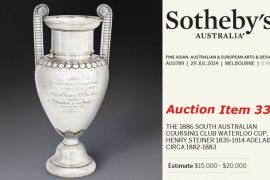 Historic Greyhound Racing Item to be Auctioned