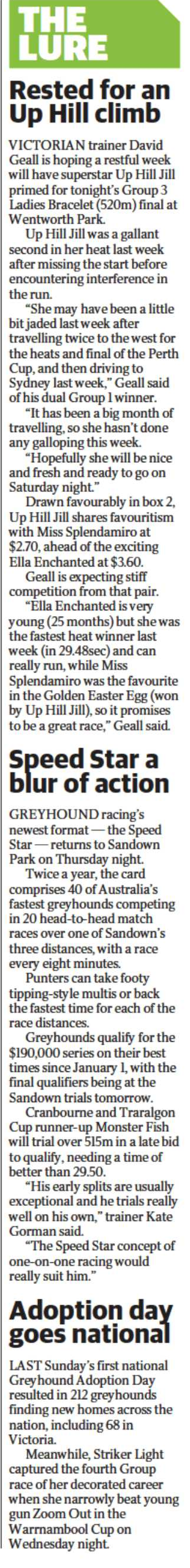 Herald Sun The Lure Speed Star 2