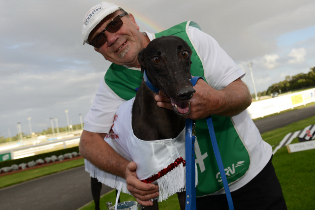 Steve White with Victoria Cup winner Boom Down