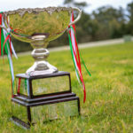 The famous Waterloo Cup trophy, which has every winner inscribed on it since 1873. Photos by: Clint Anderson.