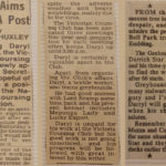Newspaper clippings from Darryl's scrapbook.