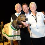 Luca Neveelk with Gerry, Paul and Rose Kleeven after his famous Australian Cup victory.