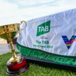 The TAB Great chase trophy and rug.