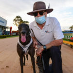 Shima Shine with handler George Dailly.