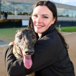 Yozo Bale with handler Samantha Grenfell.