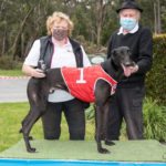 Duncan with Julie Grindley and Ken Sweeney after scoring one of his four wins (from six starts) at Healesville