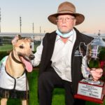 Jax Bale with Tom Dailly, husband of trainer Andrea Dailly.