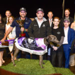 Tommy Shelby with officials and connections after his Australian Cup victory__