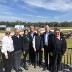 Cynthia O’Brien (Healesville GA Manager), Mario Abella (Richmond GRC Committee), Robyn Preston (Member for Hawkesbury NSW), Peter Rodgers (Richmond GRC President); David Aldred (GRNSW GM Tracks and Infrastructure); Kevin Gordon (GRNSW Director) & Danielle Pulgarin (Richmond GRC Committee).