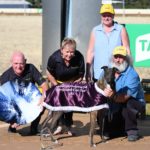 Kraken Tex with (from left) Kevin and Helen Eyles and Helen and Bill Hartigan.