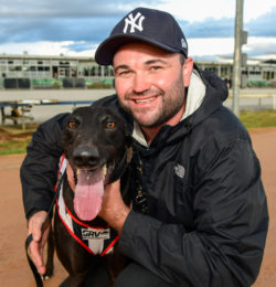 Hennessey with handler Nathan Rooney.