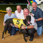 Photo Man with Pearl Terry, David McKenzie, trainer Gavin Clifton and Gerrie Sneyders.