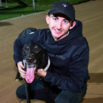 Typhoon Sammy with handler Lule Thompson.