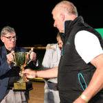 The Warrnambool Cup is presented to David Geall.