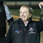 Trainer Michelle Mallia soaks up the win