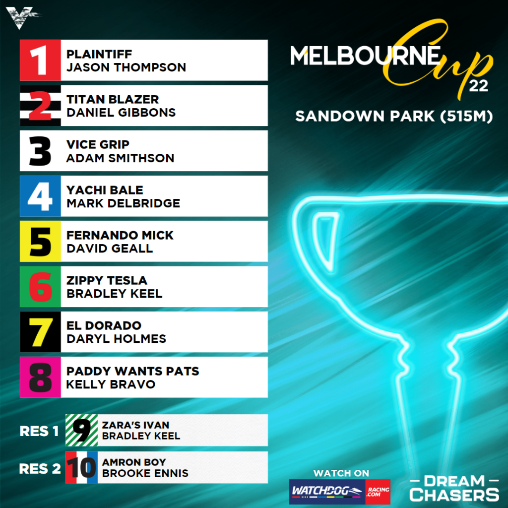 2022 Melbourne Cup Final Box Draw